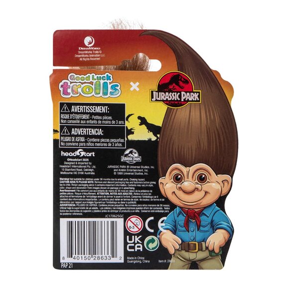 Good Luck Trolls -  Alan Grant from Jurassic Park Movie Icons - NEW - Picture 2 of 4